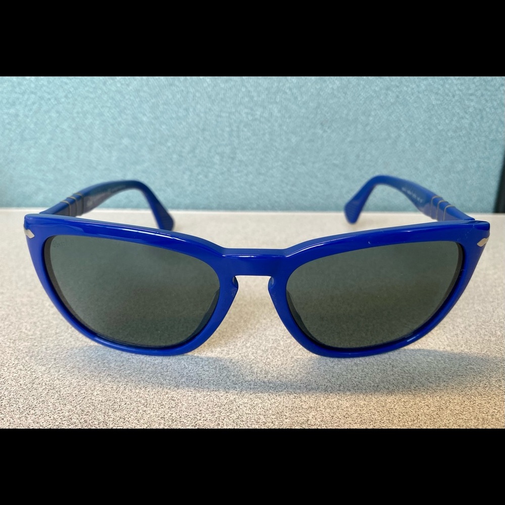 Blue Persol Polarized Sunglasses Rare Hand Made